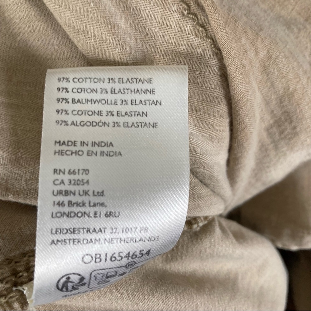 ✌🏼 Free People Cargo Joggers Beige Utility Boho Small We The Free - Picture 8 of 10